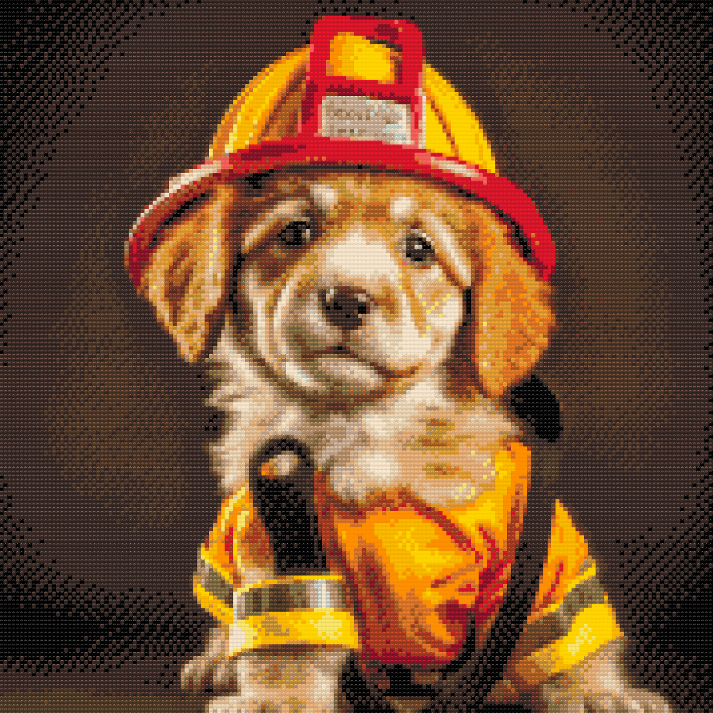 Diamond Paint - Brandmandens hund