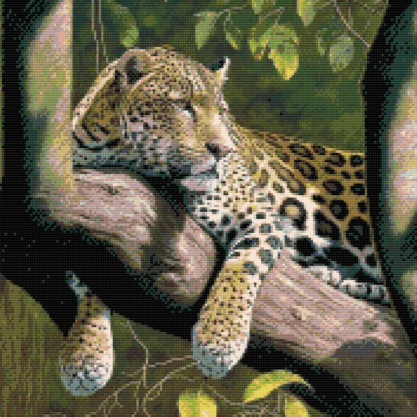 Diamond Paint - Plettet Leopard
