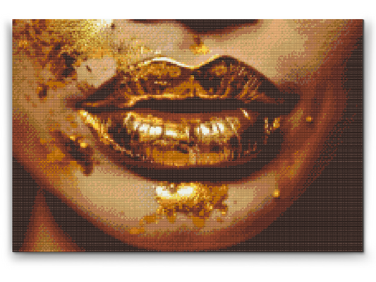 Diamond Paint - Gyldne Læber