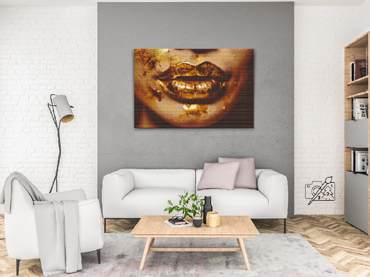 Diamond Paint - Gyldne Læber