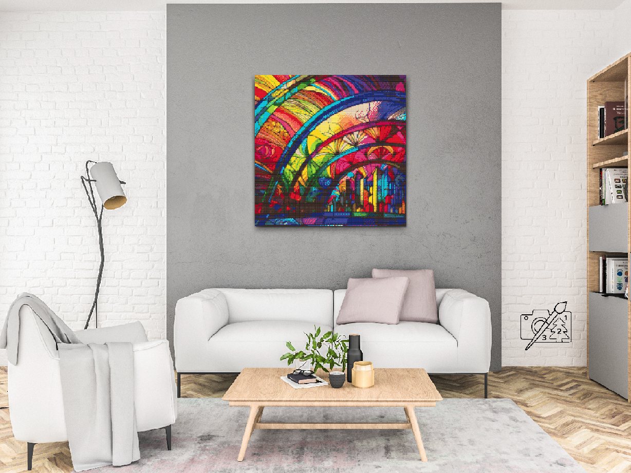 Diamond Paint - Glasmosaikvinduer