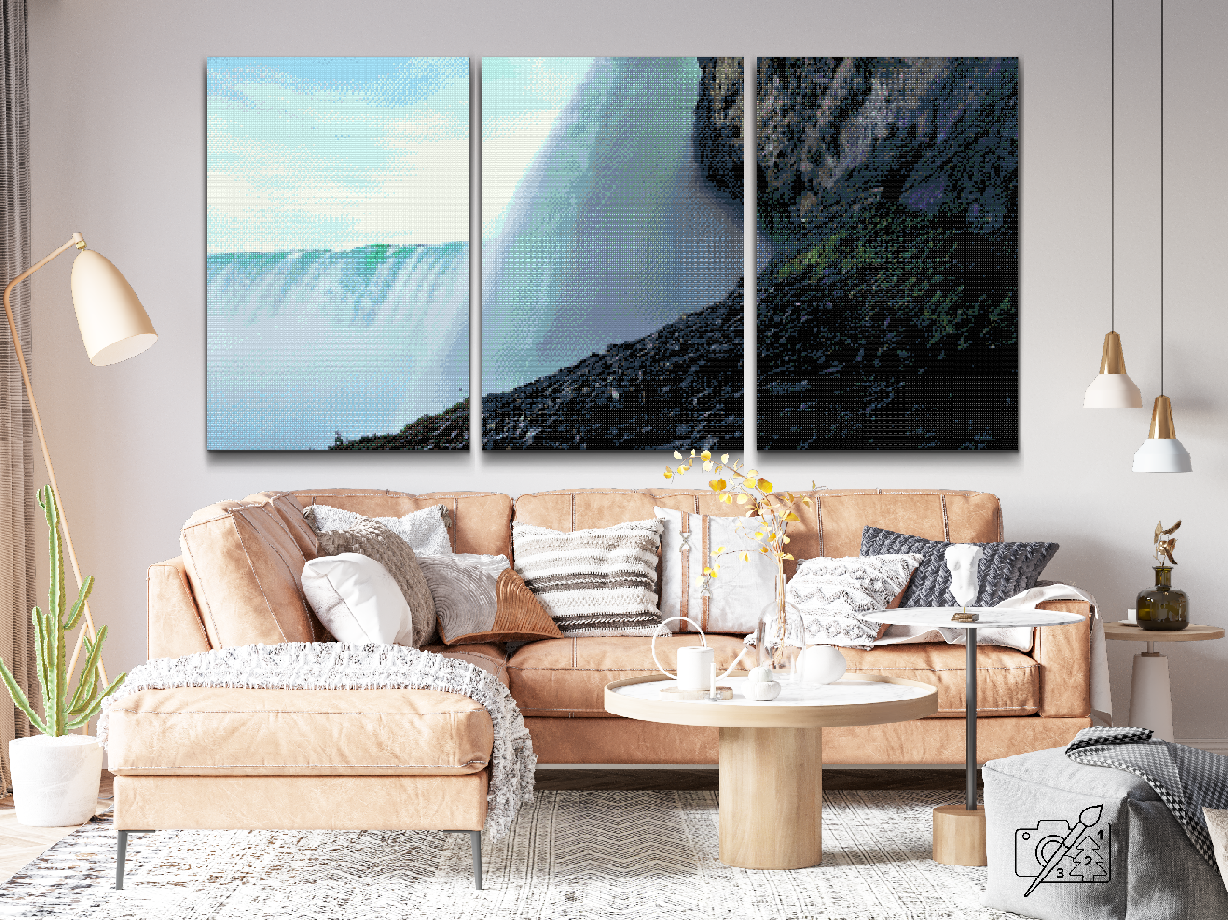 Diamond Paint - Niagara-vandfaldene (sæt af 3)
