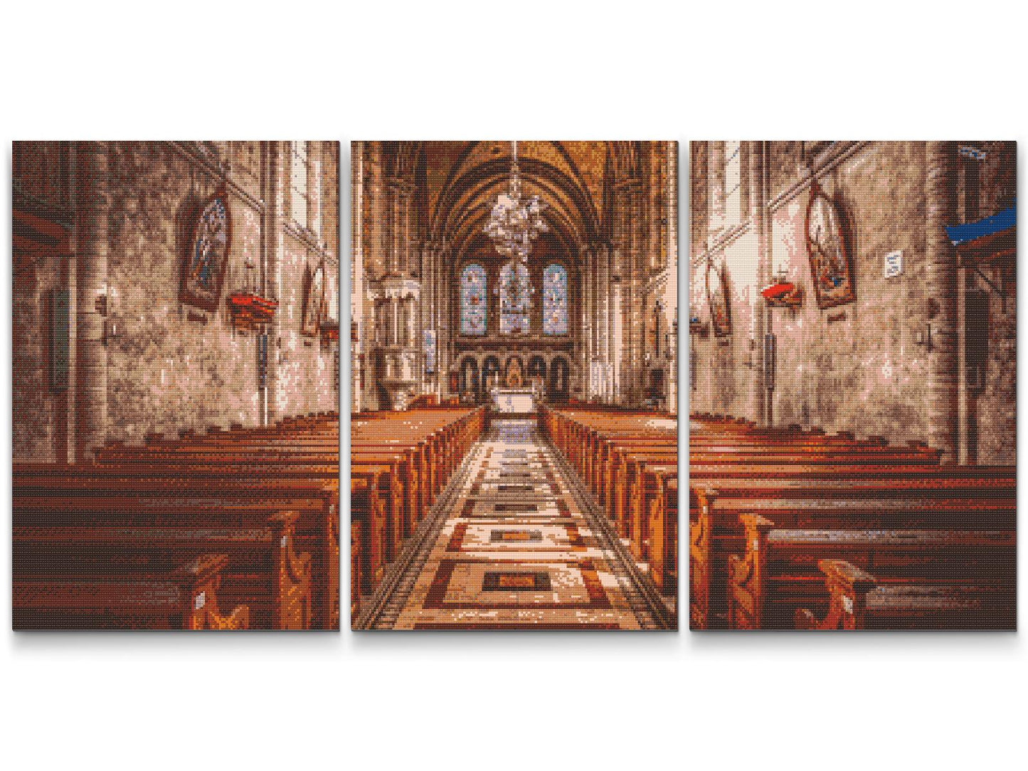 Diamond Paint - Katedral (sæt af 3)