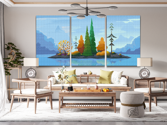 Diamond Paint - Tiny Island (sæt af 3)