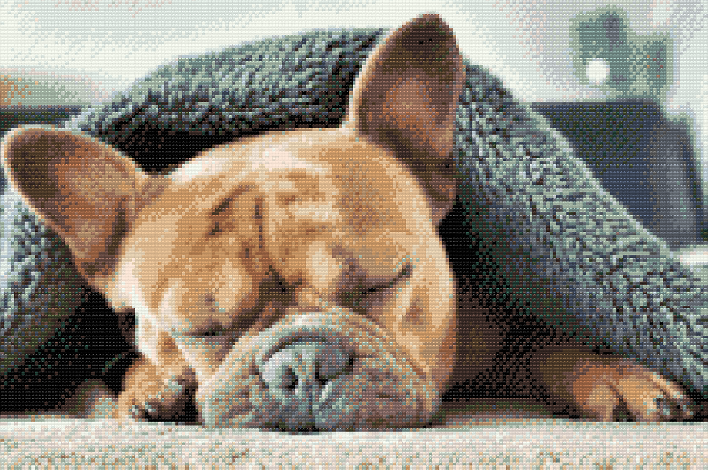 Diamond Paint - Træt Bulldog