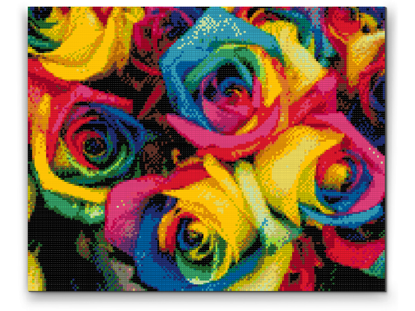 Diamond Paint - Farverige roser