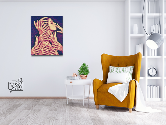 Diamond Paint - Kvinde i Håndfladen