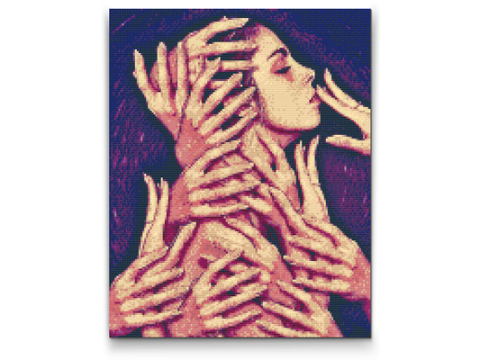 Diamond Paint - Kvinde i Håndfladen