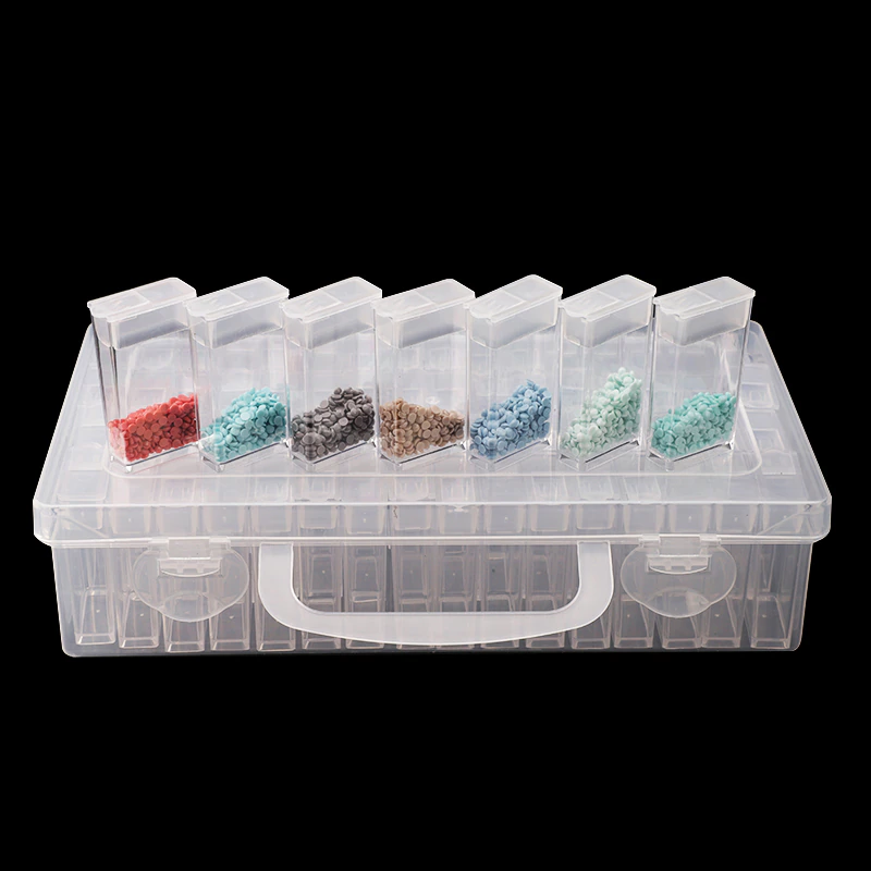 Hobby Tilbehør - Opbevaringsboks til Diamond Painting - 64 beholdere