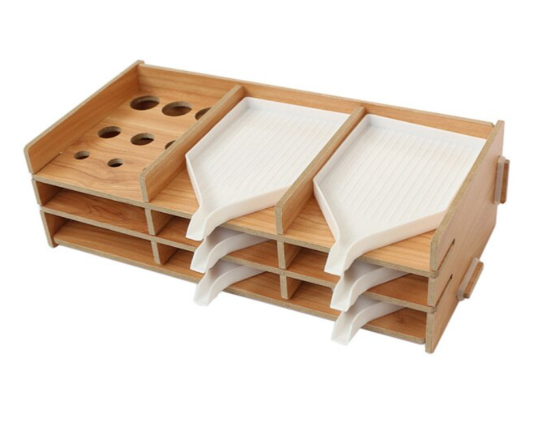 Hobby Tilbehør - Træholder til bakker – Diamond Painting organizer