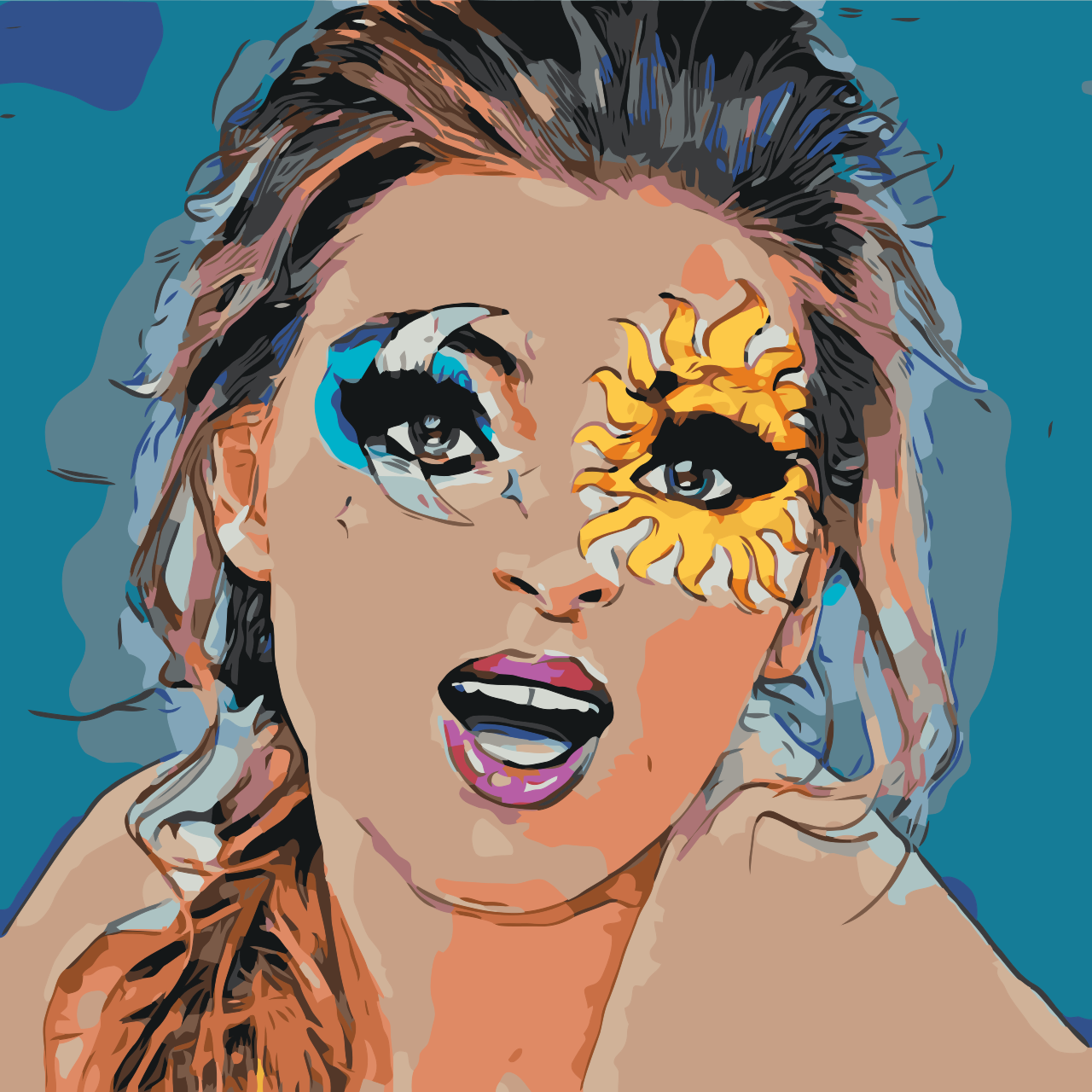 Paint by number - Dag og nat