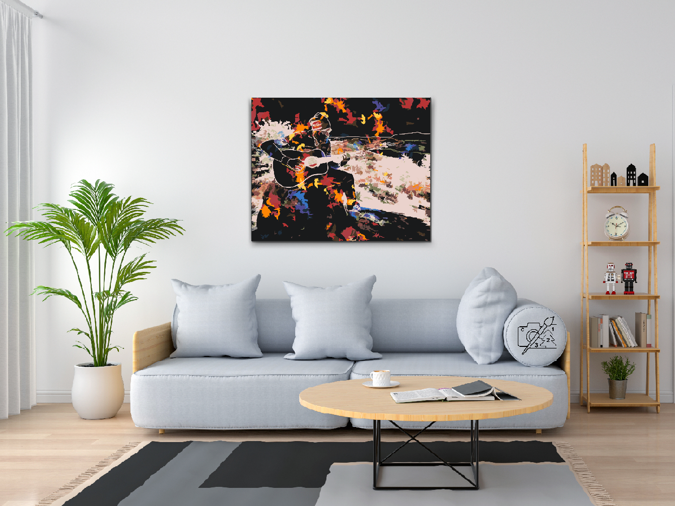 Paint by number - Guitarist