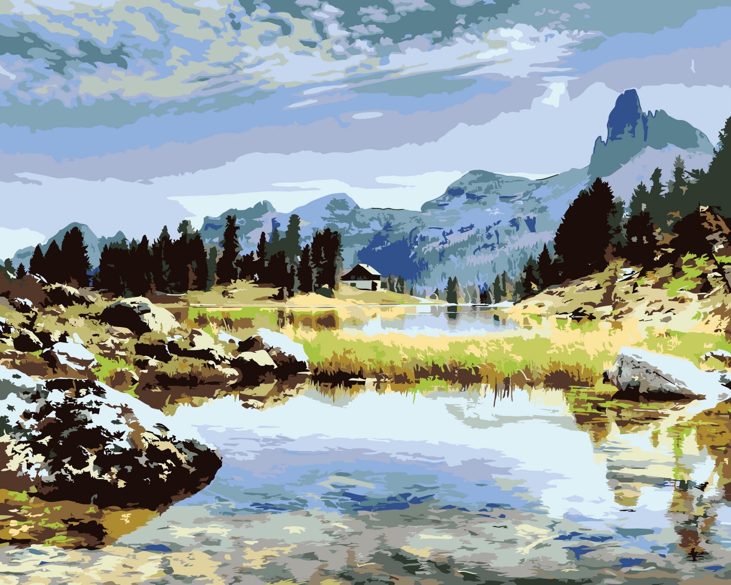 Paint by number - Dolomitterne
