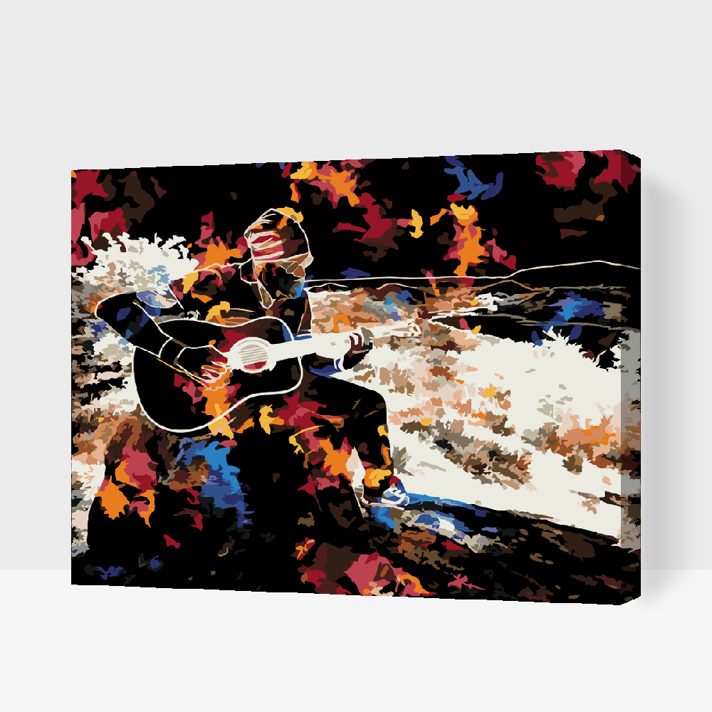 Paint by number - Guitarist