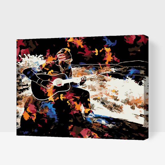 Paint by number - Guitarist
