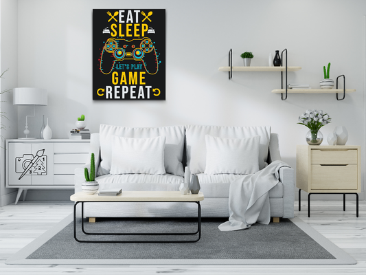 Paint by number - Spis, sov, spil spil, gentag