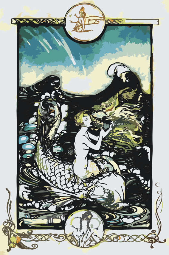 Paint by number - Havfrue