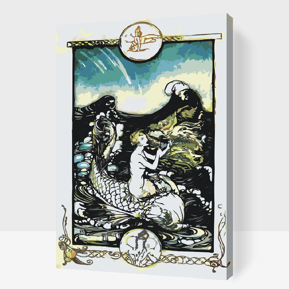 Paint by number - Havfrue