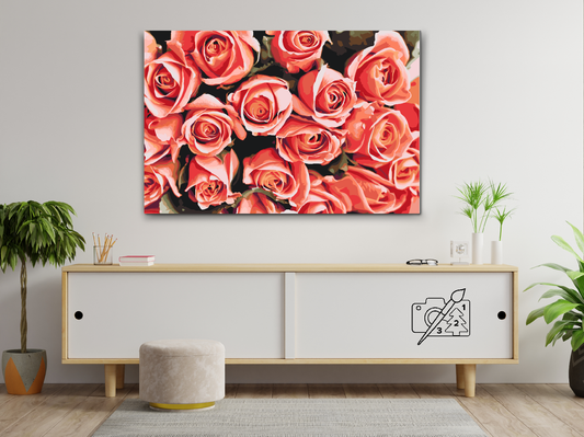 Paint by number - Buket roser