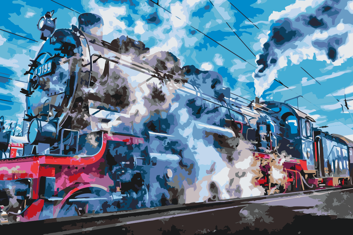 Paint by number - Lokomotiv