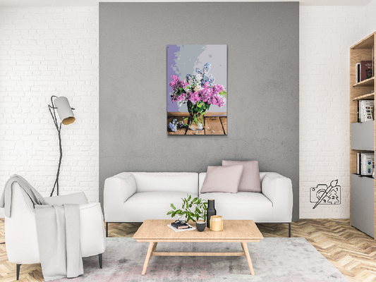 Paint by number - Syrener i en vase