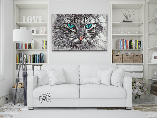 Paint by number - Katteportræt