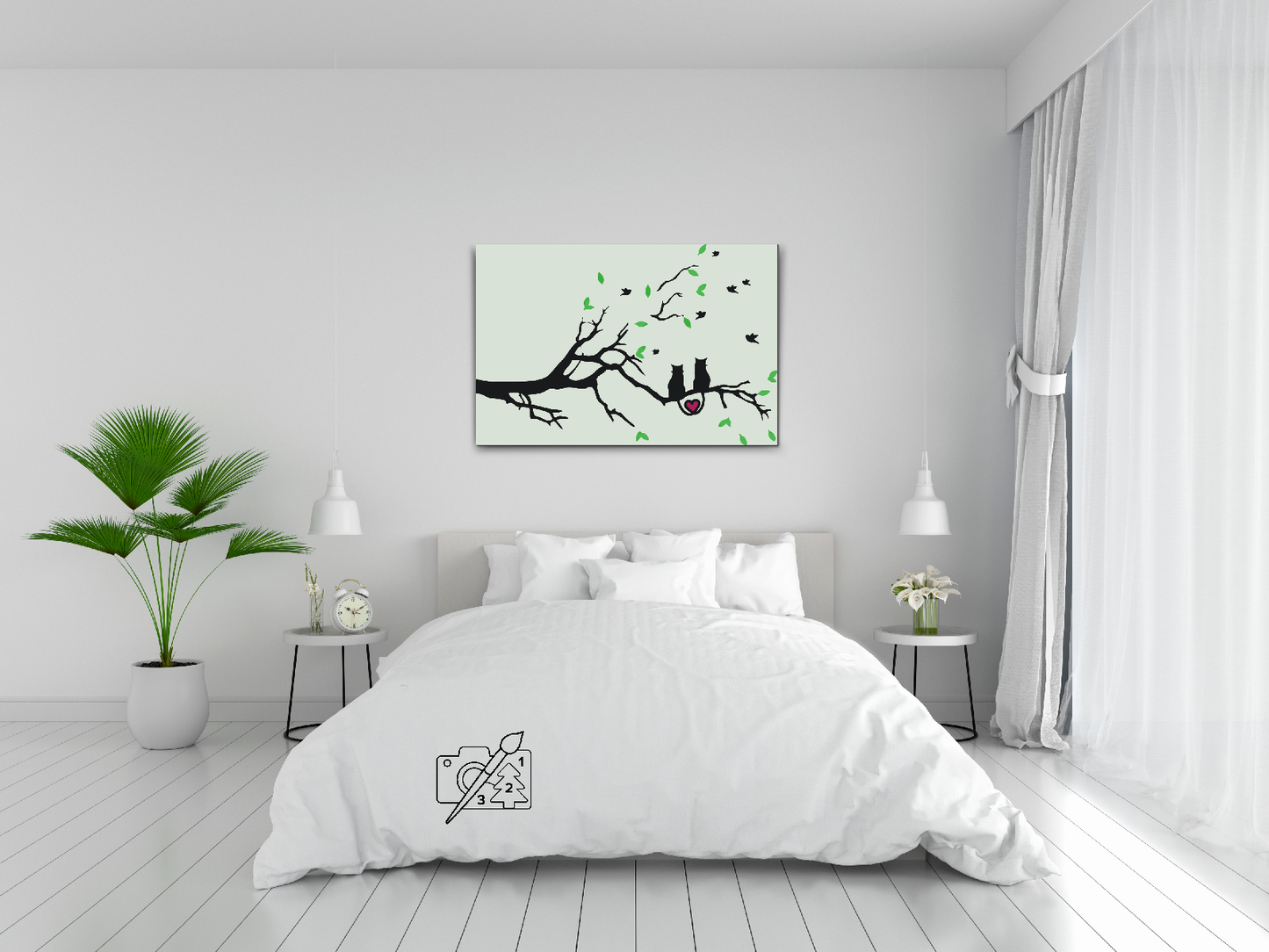 Paint by number - Kattekærlighed