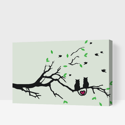 Paint by number - Kattekærlighed