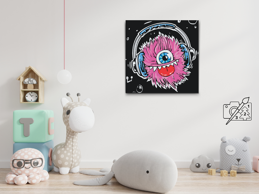 Paint by number - Pink Monster