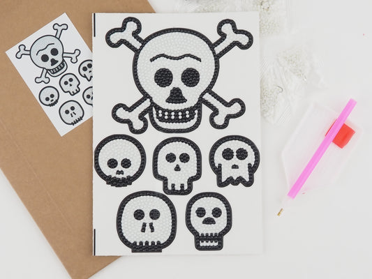 Diamond Painting Sticker - Diamond painting sticker - Kranier, der skinner i mørket