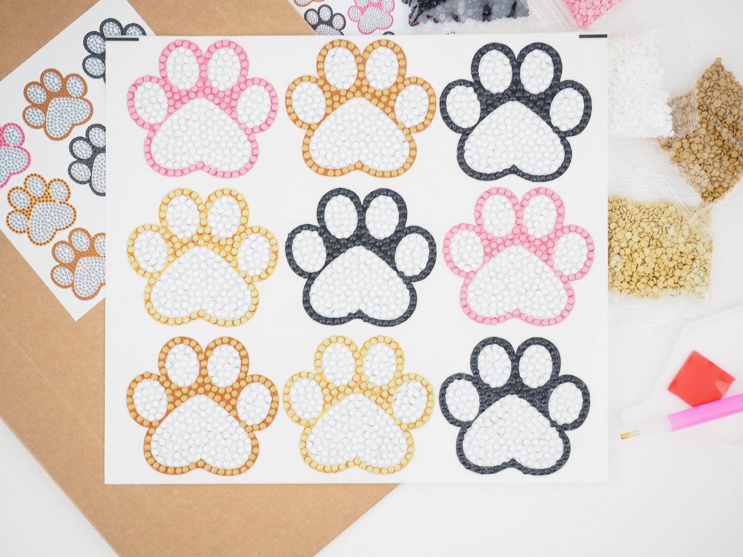 Diamond Painting Sticker - Diamond painting sticker - Paws