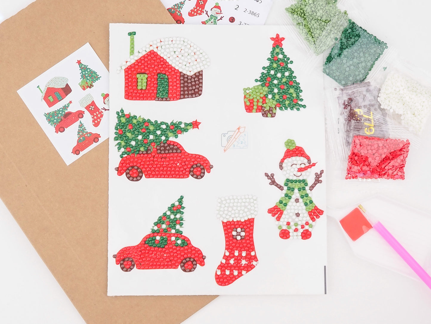 Diamond Painting Sticker - Diamond painting sticker - Julebiler