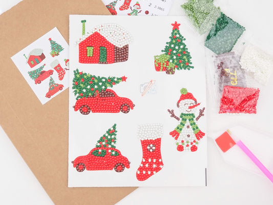 Diamond Painting Sticker - Diamond painting sticker - Julebiler