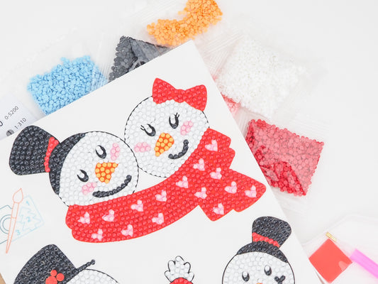 Diamond Painting Sticker - Snemænd