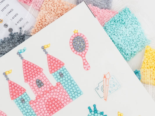 Diamond Painting Sticker - Prinsesse