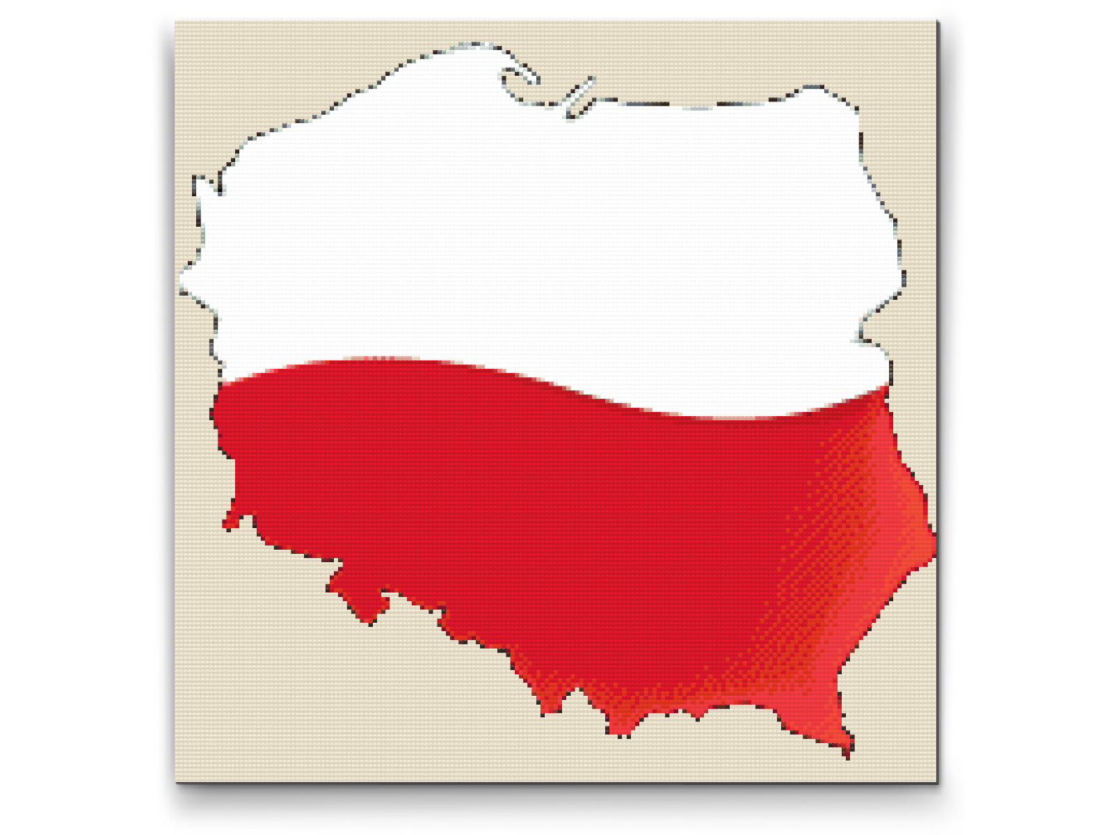 Diamond Paint - Kort over Polen