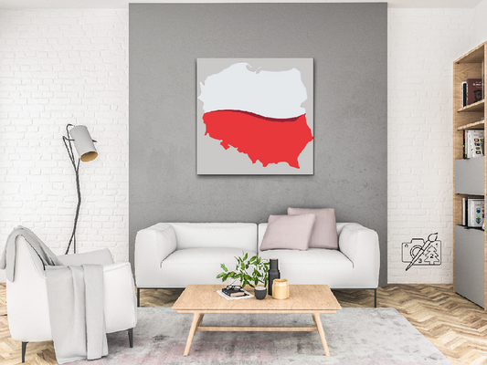 Paint by number - Kort over Polen