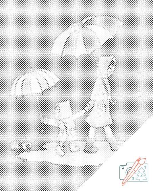 Dotting - Barn med mor på gåtur