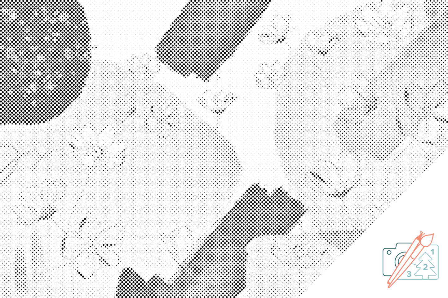 Dotting - Blomsterbaggrund