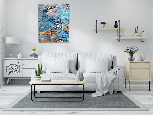 Paint by number - Fugl Blåskade