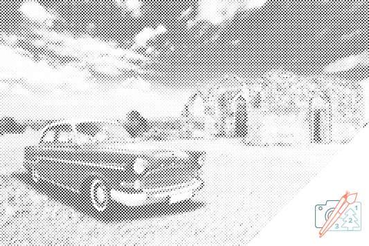 Dotting - Retro bil