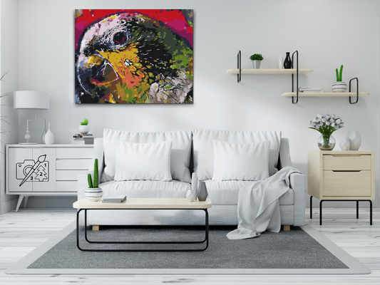 Paint by number - Papegøjehoved