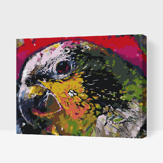 Paint by number - Papegøjehoved