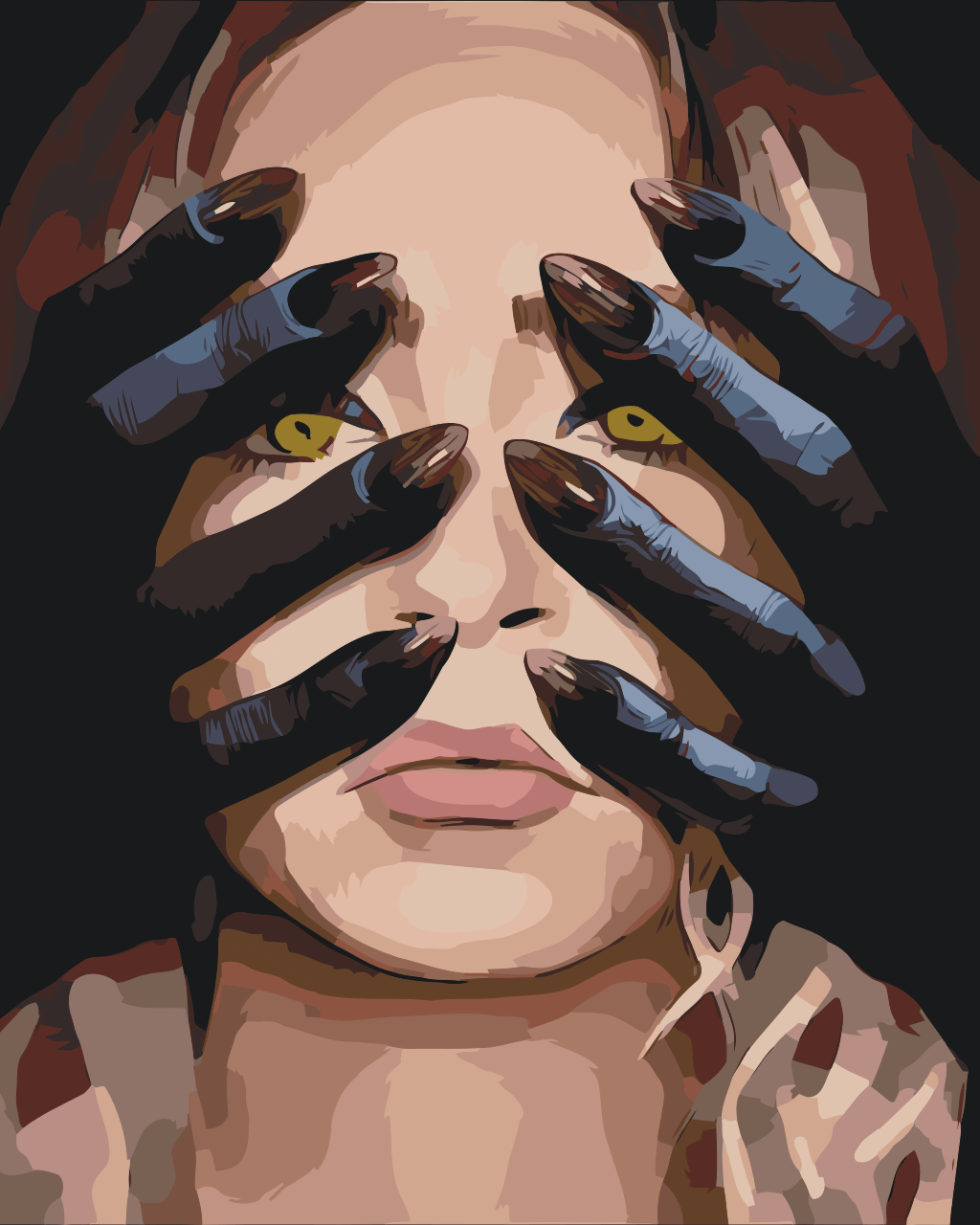 Paint by number - I Djævelens Hænder