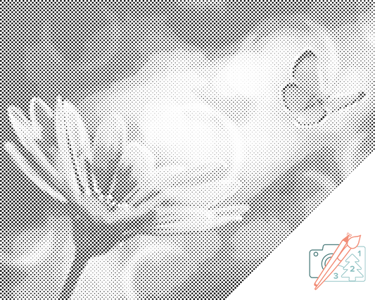 Dotting - Butterfly og Gerbera