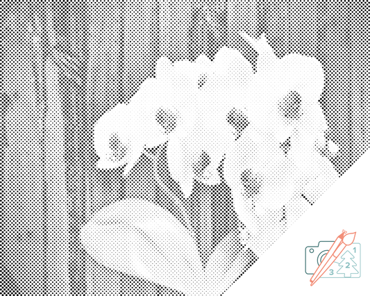 Dotting - Hvid Orkidé