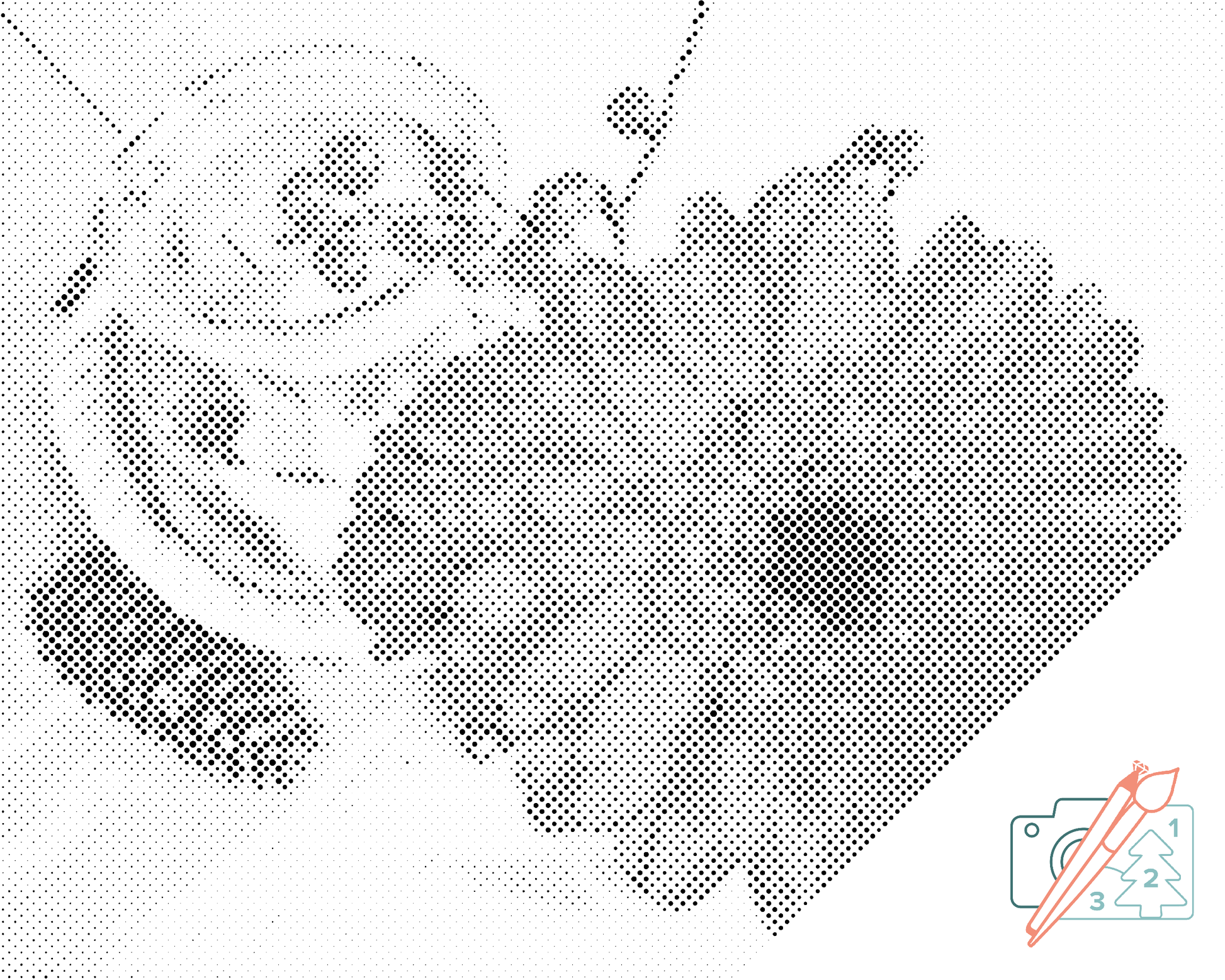 Dotting - Gerbera og Stearinlys