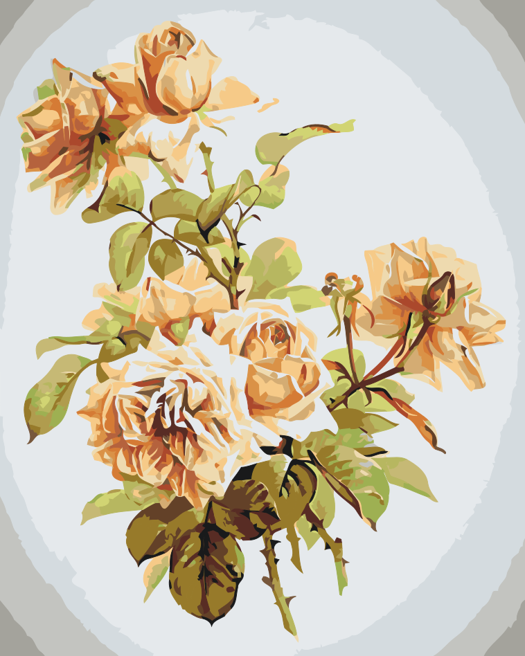 Paint by number - Vintage Flowers IV