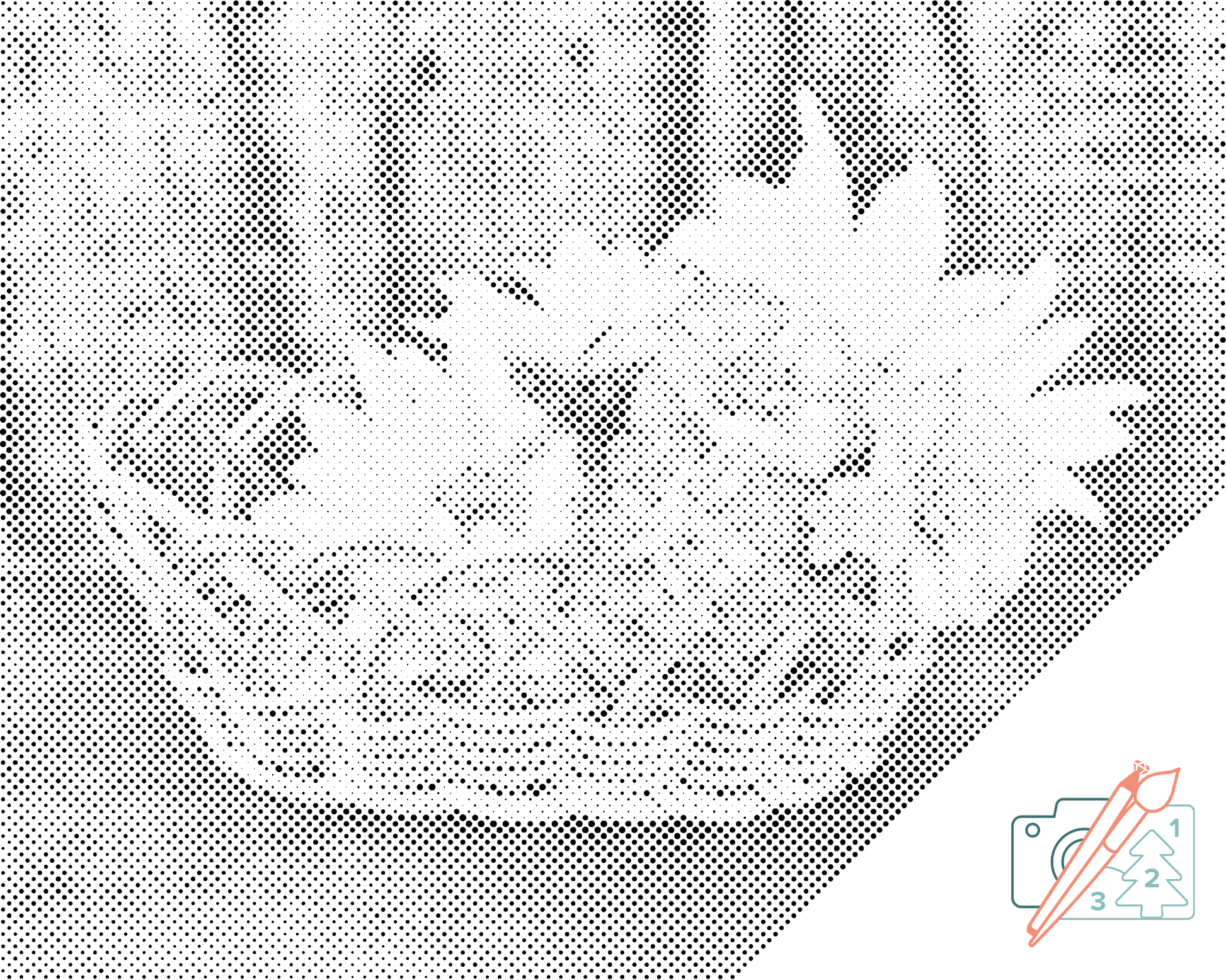 Dotting - Kurv med blomster