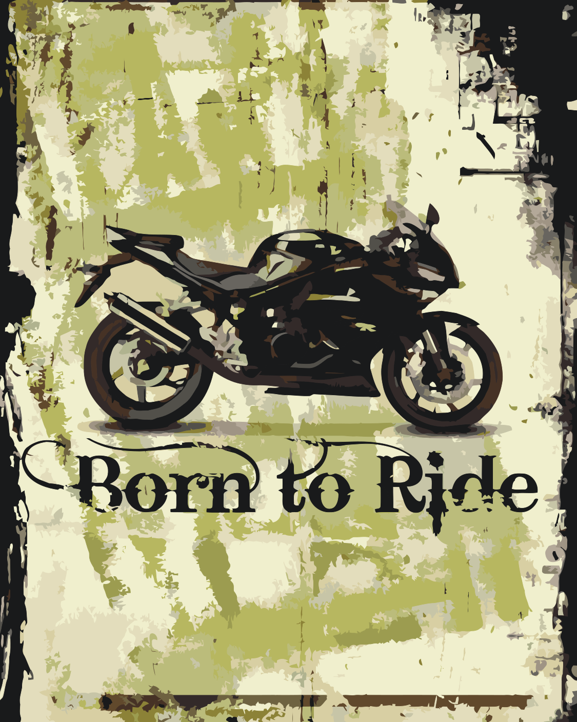 Paint by number - Født til at ride